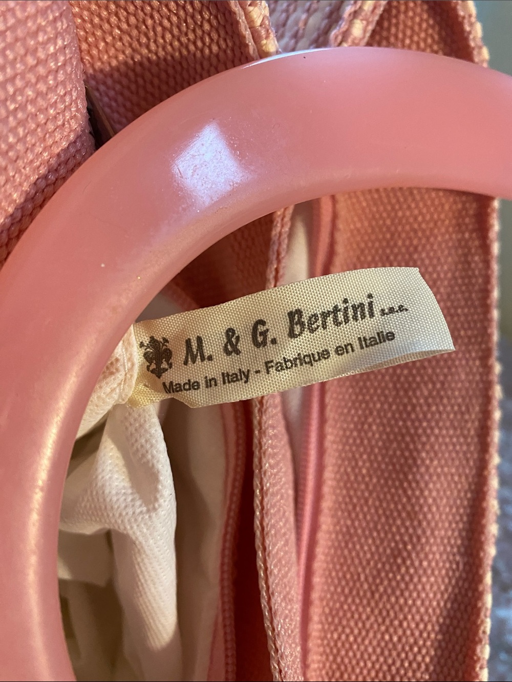 M. & G. Bertini Pink Woven Top-Handle Women’s Bag - Picture 7 of 8